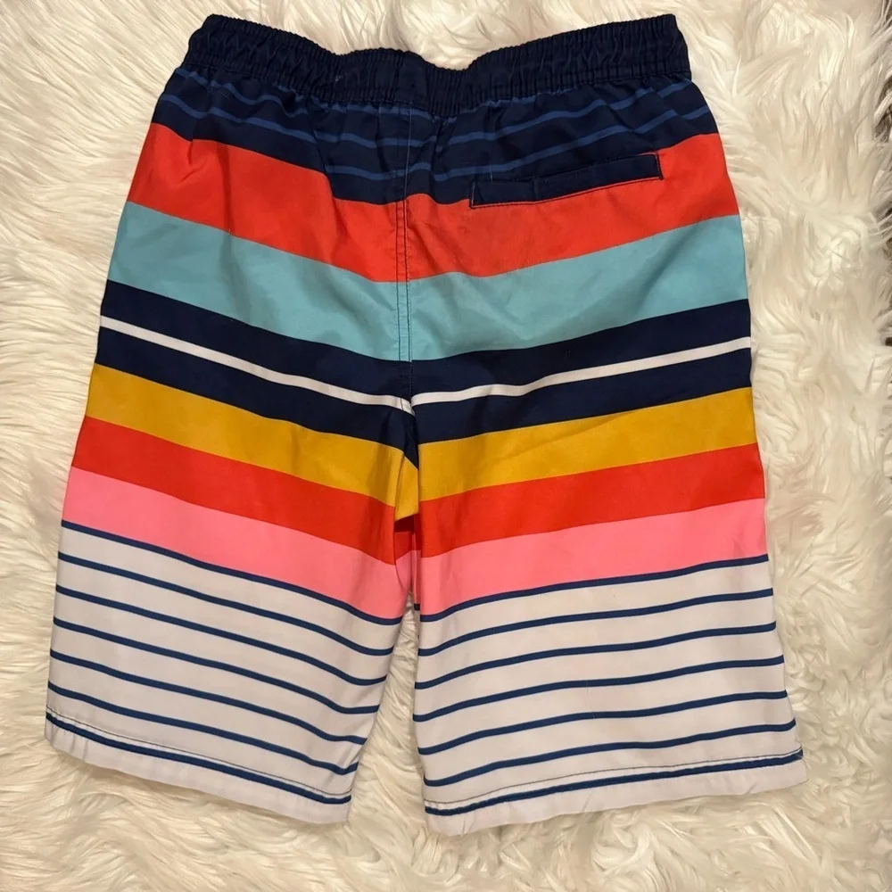 Cat & Jack Boys‎ Striped Swim Trunks Size Large 12/14